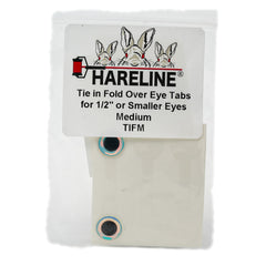 Hareline Dubbin Tie In Fold Over Eyes on a fly adds realism without glue