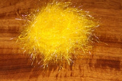 Hareline Dubbin UV Polar Chenille showing UV bling and added movement for flies.