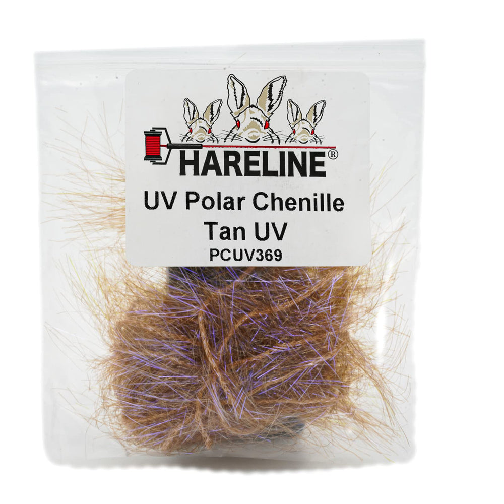 Hareline Dubbin UV Polar Chenille adds UV bling and dynamic motion to flies.