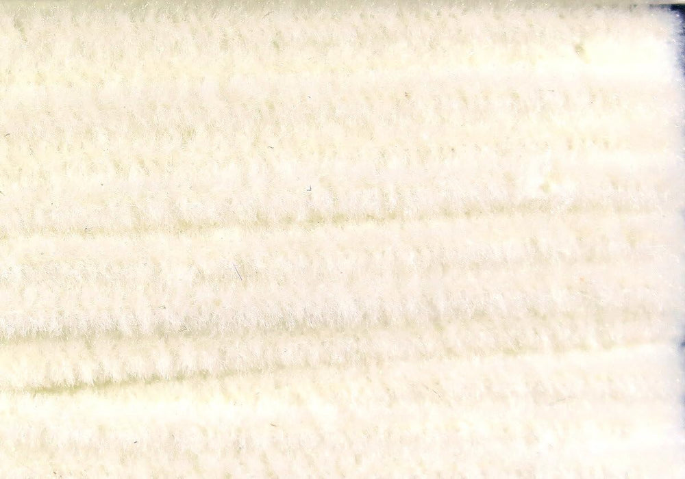 Hareline Dubbing Chenille fine carded Florescent White for precise lightweight fly wraps
