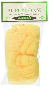Hareline Foam McFly yarn with colorfast dyes for durable egg-pattern work.