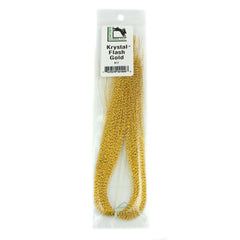Hareline Krystal Flash Gold Solid beads close-up showing gold shimmer for fly tying