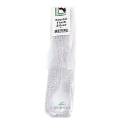 Hareline Krystal Flash Silver adds subtle flash to attractor fly patterns