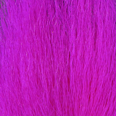 Hareline Large Northern Bucktail in Fl. Cerise #126 with lifelike movement for bass patterns.