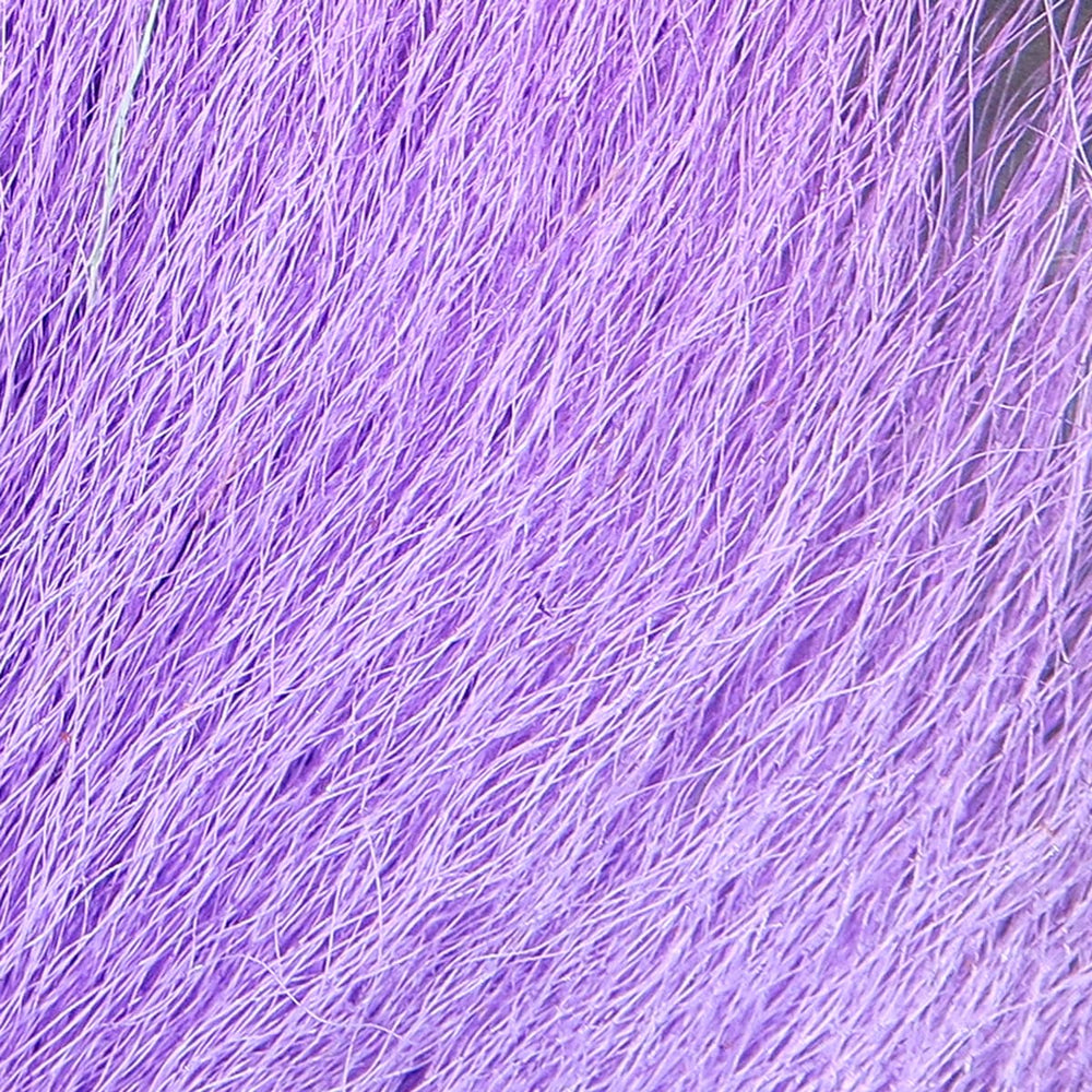 Hareline Pastel Northern Bucktail in Pastel Purple showing subtle streamer color