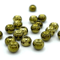 Hareline Plummeting Tungsten Beads 3-32in olive for deep, fast sinking