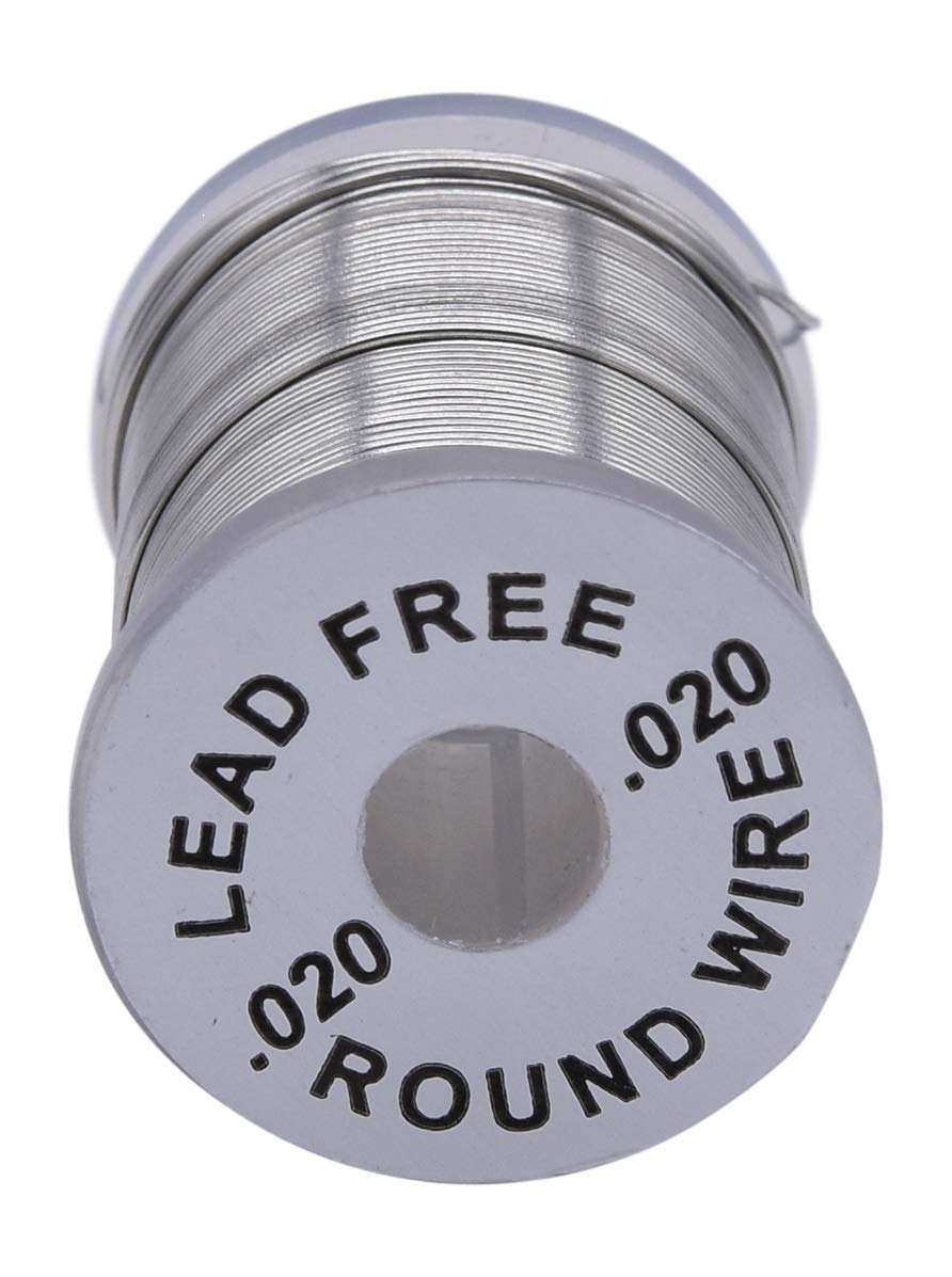 Hareline Round Lead Free Wire 0.020 adds weight to hook shanks for fly tying
