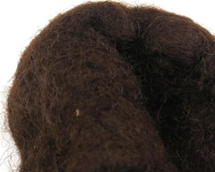 Hareline Sculpin Wool Dark Brown closeup showing dense dubbing for durable heads