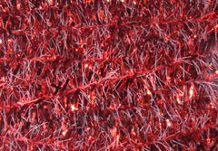 Hareline solid tinsel chenille red closeup highlights shimmer for bugger bodies
