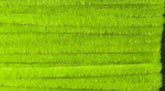 Hareline Ultra Chenille micro-worm-green closeup emphasizes dense fibers for bulk.