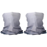 HARFINGTON cooling neck gaiter gradient gray protects face from sun during fishing