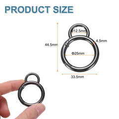 HARFINGTON metal spring clasp key ring offers durable action for purses and lanyards.