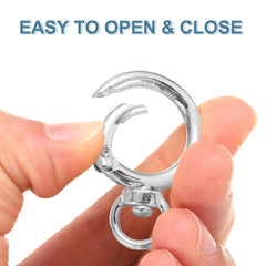 HARFINGTON purse bag clip on fabric, ideal for securing handbags.