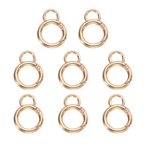 Harfington spring O-ring clip close-up in gold, easy one-handed key attachment.