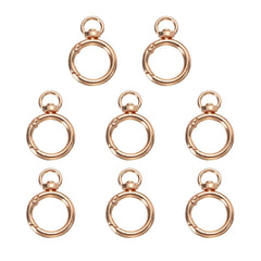 HARFINGTON spring O-ring clip in gold finish for everyday keys and bags