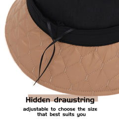 Close-up of rhombic stitching on Harikery bucket hat