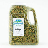 Harmony House cabbage flakes packaging close-up, ready-to-use dried cabbage.