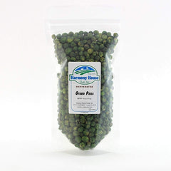 Harmony House Dried Peas ZIP Pouch ready for quick meals and pantry storage.