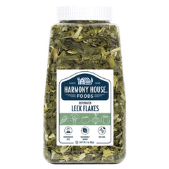 Harmony House leek flakes sealed pack for quick, flavorful soups.