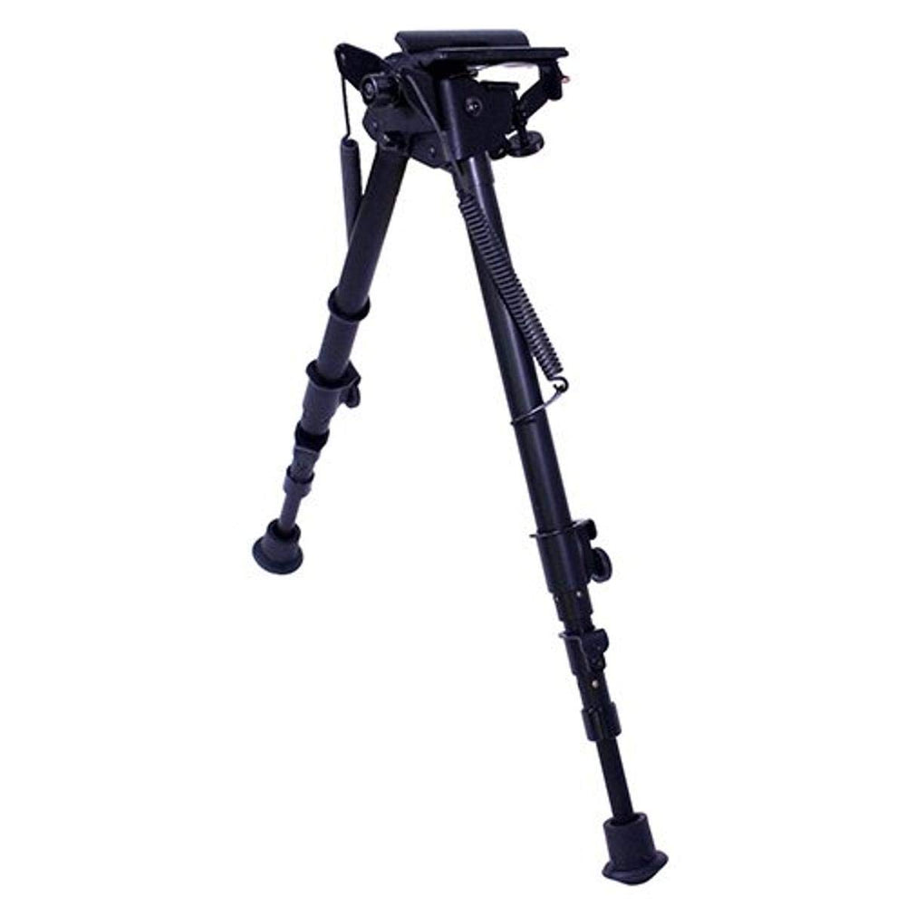 Harris Engineering S25C hinged base bipod in black offers stable field shooting support