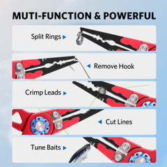 Tungsten carbide cutters ready to slice through fishing lines