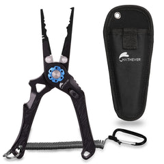 Hathever fishing pliers with tungsten carbide cutters and aluminum handle