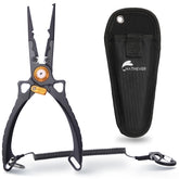 Hathever fishing pliers with tungsten carbide cutters – front view