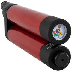 Hatsan Jet II dual red cylinder side view, compact profile for easy handling.