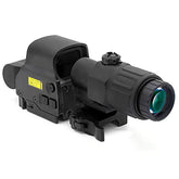 HATSEN 558 sight and G33 magnifier enable rapid target acquisition.