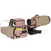 HATSEN 558 holographic sight enables fast target acquisition on a 20mm rail.