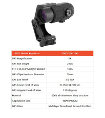 HATSEN G45 side profile shows slim, durable CNC 7065 aluminum build.