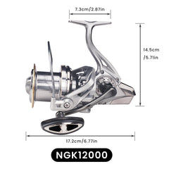 HAUT TON spinning reel stainless-gear improves durability during long sessions