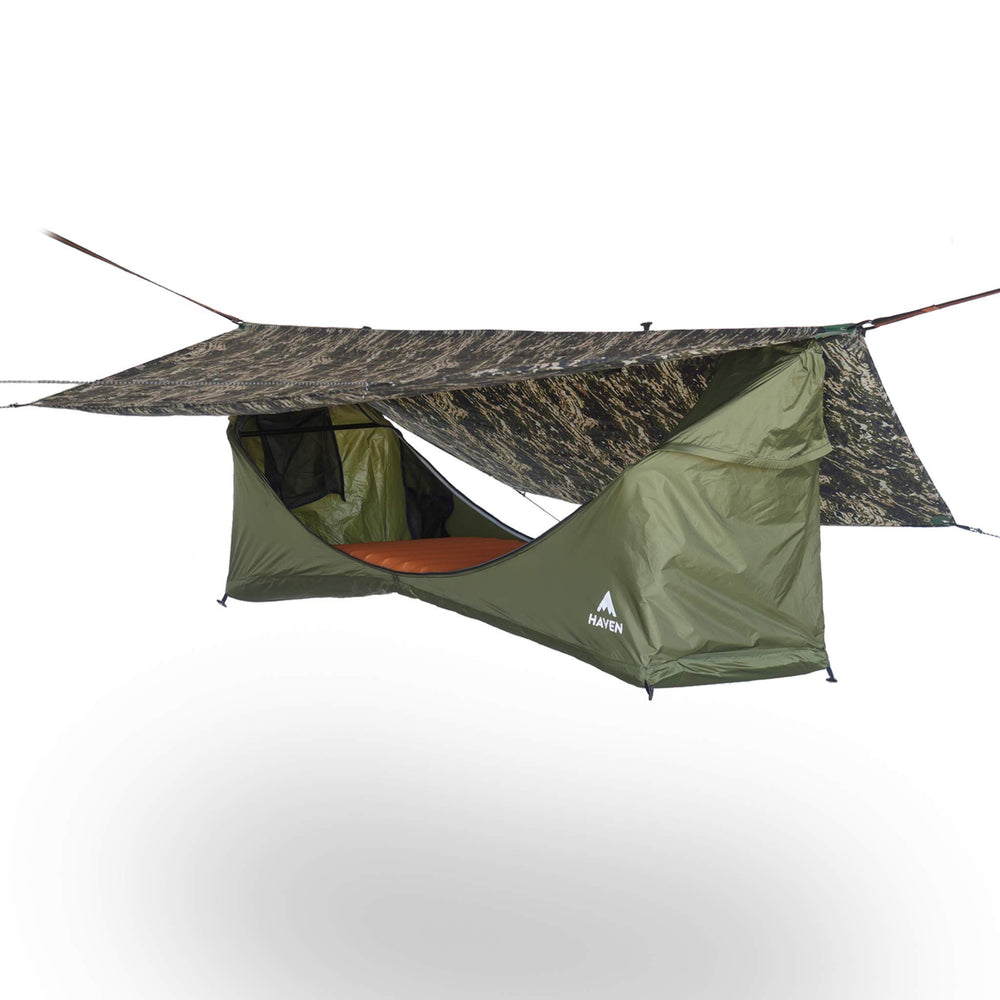 Haven Tents Haven Tent Original Lay-Flat Setup displaying flat sleeping surface for comfort.
