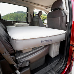 Havnby truck cabin mattress in RAM front view showing custom fit and comfort