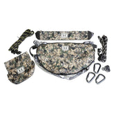 Hawk Chaos camo hammock saddle for stealthy hunter hangs