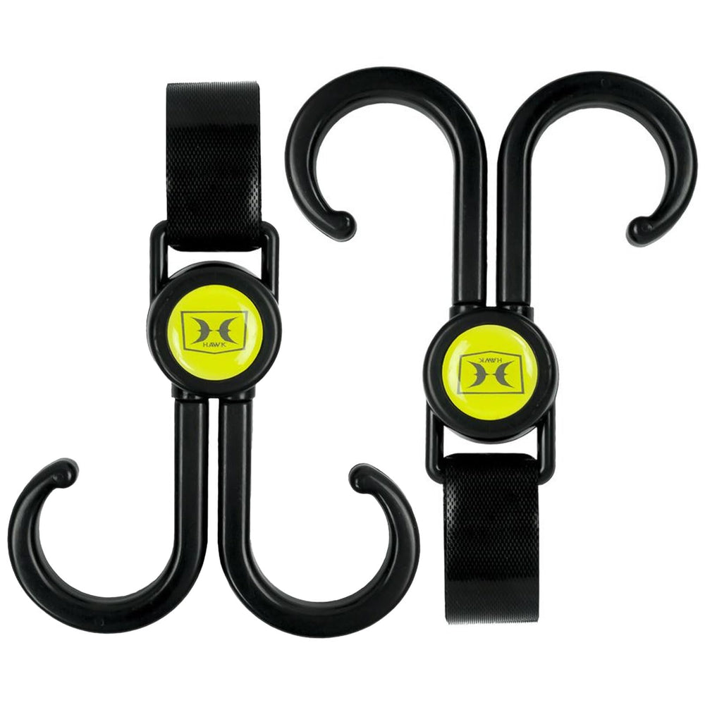 Hawk Claw Hanging Hook 2PK with dual swivels enabling flexible gear management.