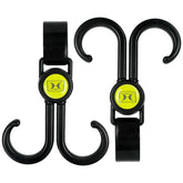 Hawk Claw Hanging Hook 2PK with dual swivels enabling flexible gear management.
