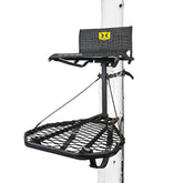 Hawk Cruzr hang-on stand with 1-piece design for quiet setup.