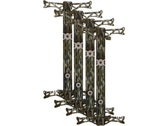 Hawk Helium Gen 2 20in climbing stick in camo with angled footpeg for smoother, secure climbs.