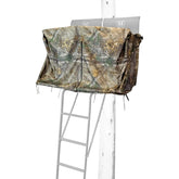 Hawk HWK-2072-BK 2 Man Ladder Blind on Denali/Sasquatch ladders in Realtree camo