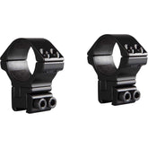 Hawke two-piece 30mm scope rings for precise alignment and secure mounting.