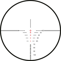 Hawke XB1 crossbow scope optics close-up shows crystal-clear, multi-coated lenses.