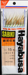 Hayabusa D119-15 One-Touch Sabiki in use showing quick setup for catching bait.