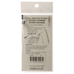 Hayabusa EX030-10 Sabiki rig hook closeup highlights sharp hook for secure bites in saltwater