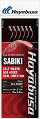 Hayabusa EX124 real shrimp 6-hook sabiki rig for lifelike bait that attracts a variety of saltwater fish
