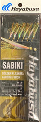 Hayabusa EX128 Golden Flasher 6-hook Sabiki rig attracts bites with bright finish