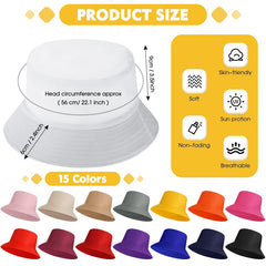 Haysandy solid bucket hat bulk pack orange color