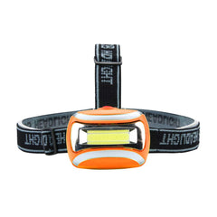 Head COB LED Light beam at 600 lumens for clear night visibility during camping.