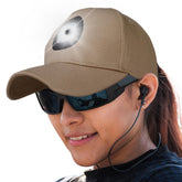 Head Lightz rechargeable LED cap front view with hands-free illumination for nighttime runs
