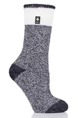 HEAT HOLDERS Viola LITE Twist Crew Sock cuff detail highlights plush interior and fit.